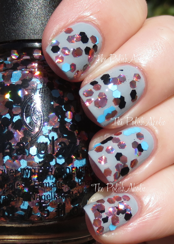 Nail polish swatch / manicure of shade China Glaze Don't Be a Flake