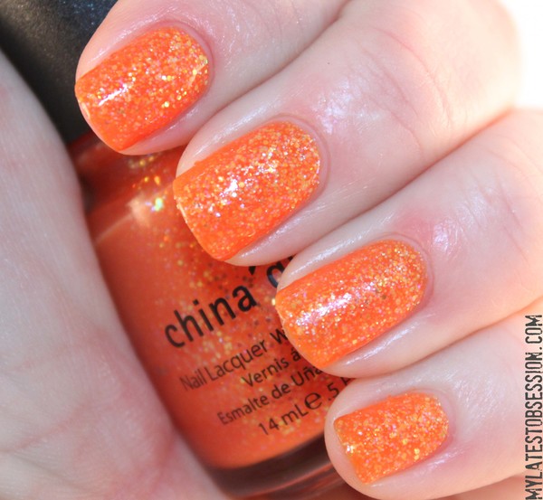 Nail polish swatch / manicure of shade China Glaze Dreamsicle