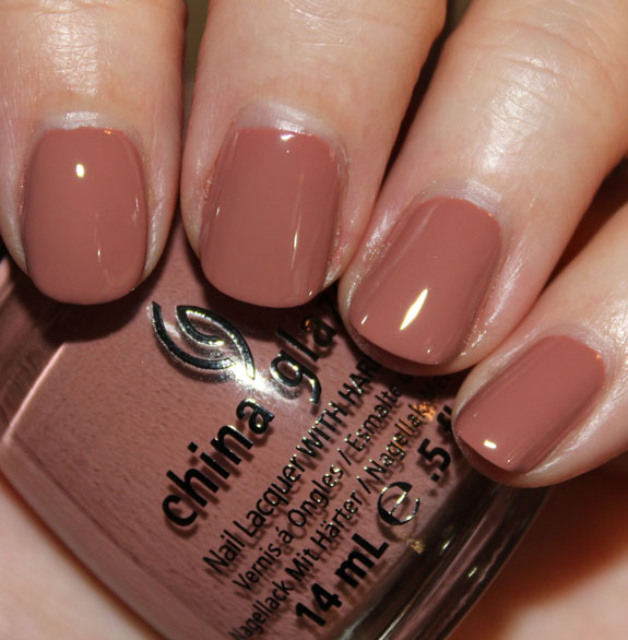 Nail polish swatch / manicure of shade China Glaze Dress Me Up