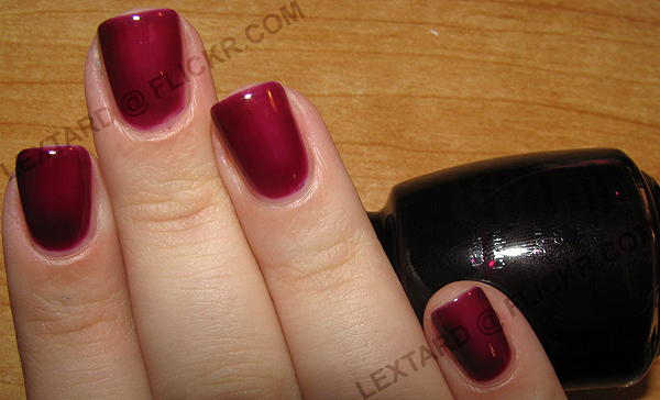 Nail polish swatch / manicure of shade China Glaze Dripping Wet