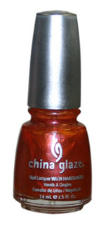 Nail polish swatch / manicure of shade China Glaze Edgy Copper