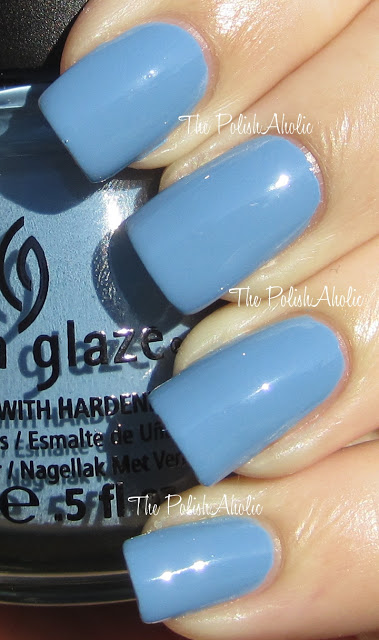 Nail polish swatch / manicure of shade China Glaze Electric Beat