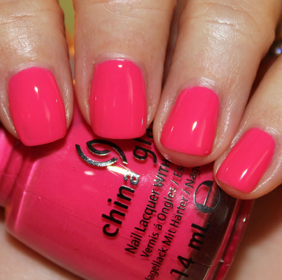 Nail polish swatch / manicure of shade China Glaze Escaping Reality