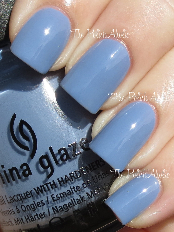 Nail polish swatch / manicure of shade China Glaze Fade Into Hue