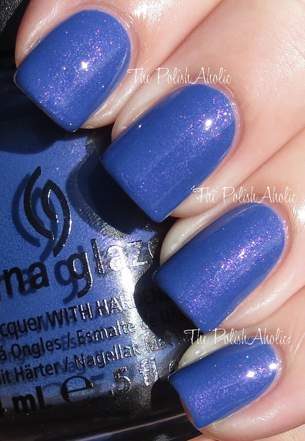 Nail polish swatch / manicure of shade China Glaze Fancy Pants