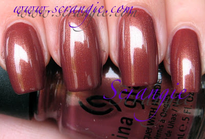 Nail polish swatch / manicure of shade China Glaze Far Out