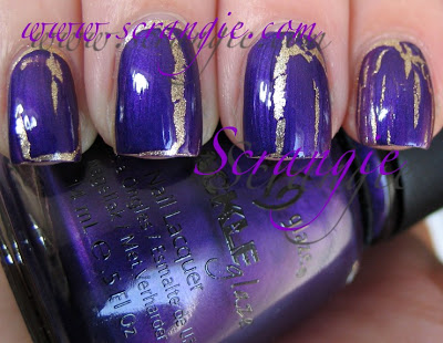 Nail polish swatch / manicure of shade China Glaze Fault Line