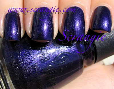 Nail polish swatch / manicure of shade China Glaze First Class Ticket