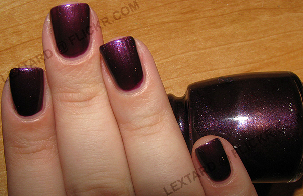 Nail polish swatch / manicure of shade China Glaze First Light