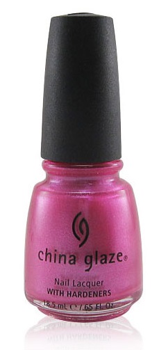 Nail polish swatch / manicure of shade China Glaze Flirt