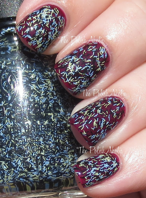 Nail polish swatch / manicure of shade China Glaze Flock Together