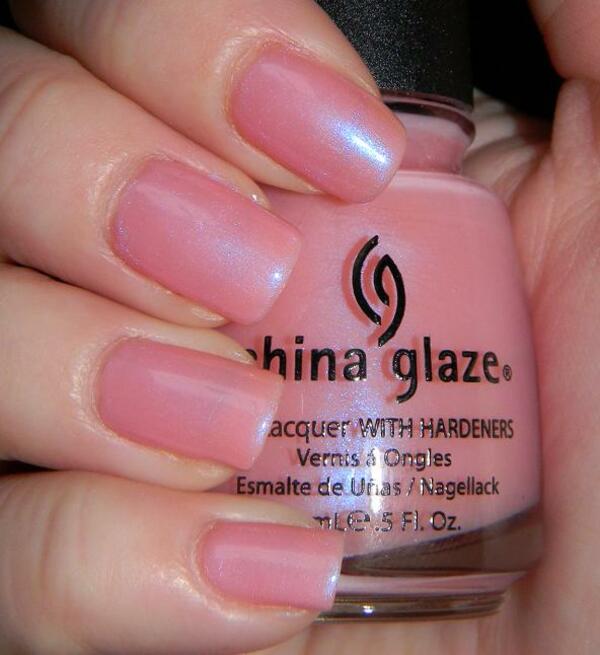 Nail polish swatch / manicure of shade China Glaze Flower Girl