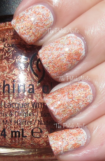 Nail polish swatch / manicure of shade China Glaze Flying South