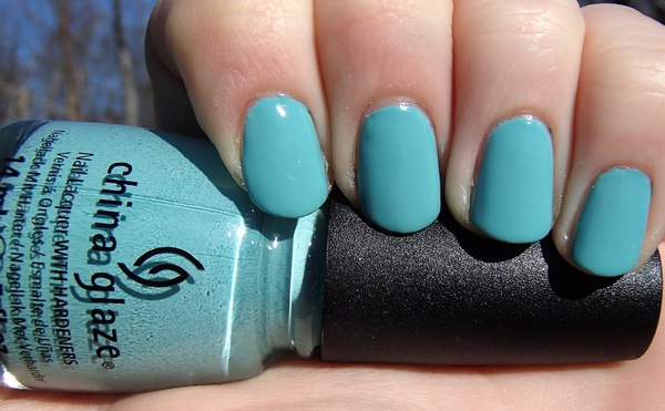 Nail polish swatch / manicure of shade China Glaze For Audrey