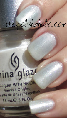Nail polish swatch / manicure of shade China Glaze Frosty
