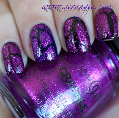 Nail polish swatch / manicure of shade China Glaze Glam-More