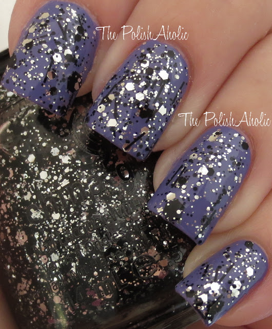 Nail polish swatch / manicure of shade China Glaze Glitz 'n Pieces