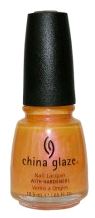Nail polish swatch / manicure of shade China Glaze Glowing Orange
