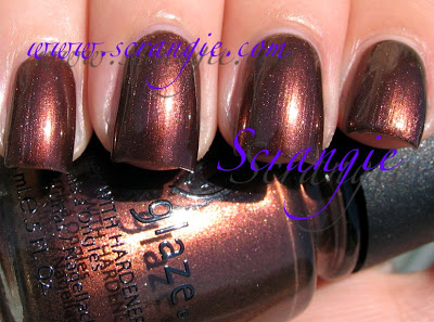 Nail polish swatch / manicure of shade China Glaze Goin' My Way