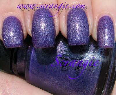 Nail polish swatch / manicure of shade China Glaze Grape Juice