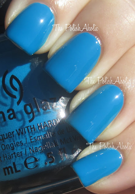 Nail polish swatch / manicure of shade China Glaze Hanging in the Balance