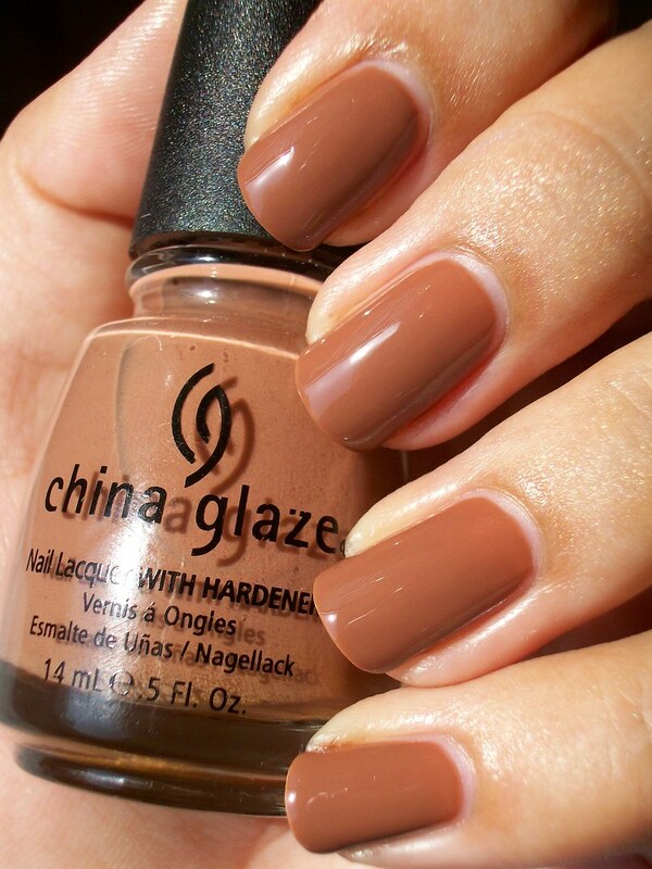Nail polish swatch / manicure of shade China Glaze Heirloom Organza