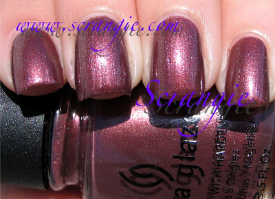 Nail polish swatch / manicure of shade China Glaze Hey Doll