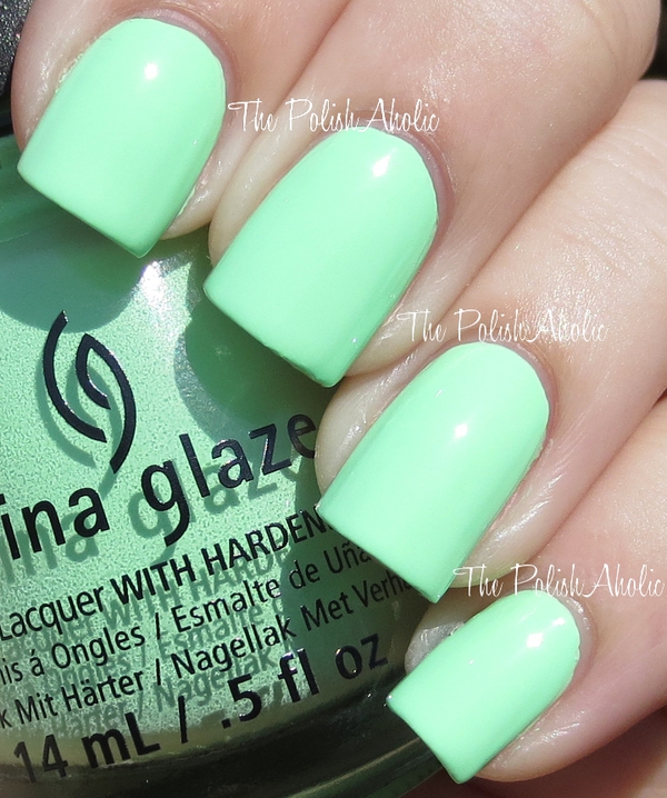 Nail polish swatch / manicure of shade China Glaze Highlight of My Summer