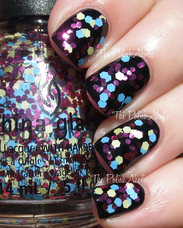 Nail polish swatch / manicure of shade China Glaze I'm a Go Glitter