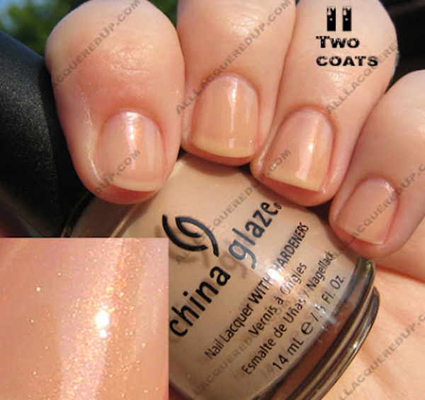 Nail polish swatch / manicure of shade China Glaze II