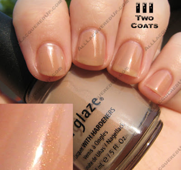 Nail polish swatch / manicure of shade China Glaze III