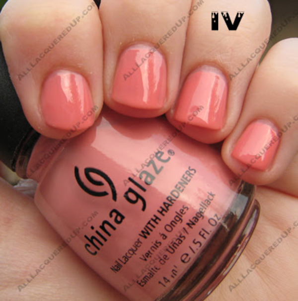 Nail polish swatch / manicure of shade China Glaze IV