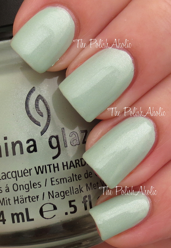 Nail polish swatch / manicure of shade China Glaze Keep Calm, Paint On