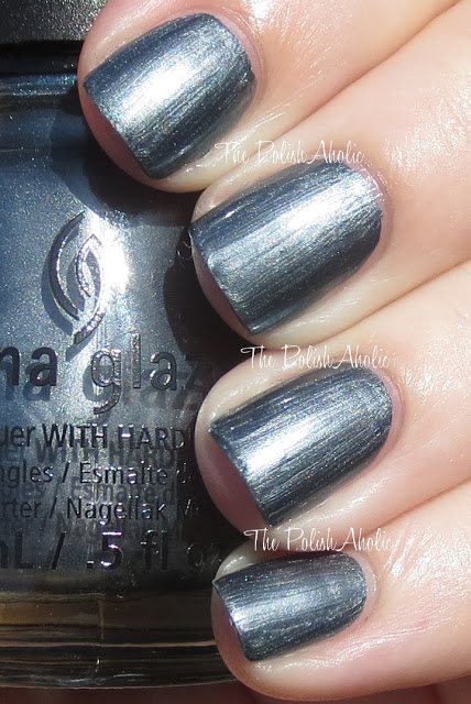 Nail polish swatch / manicure of shade China Glaze Kiss My Glass