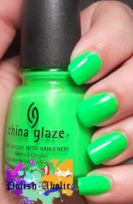 Nail polish swatch / manicure of shade China Glaze Kiwi Cool-ada
