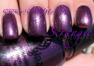 Nail polish swatch / manicure of shade China Glaze Lasso My Heart