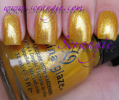 Nail polish swatch / manicure of shade China Glaze Lighthouse