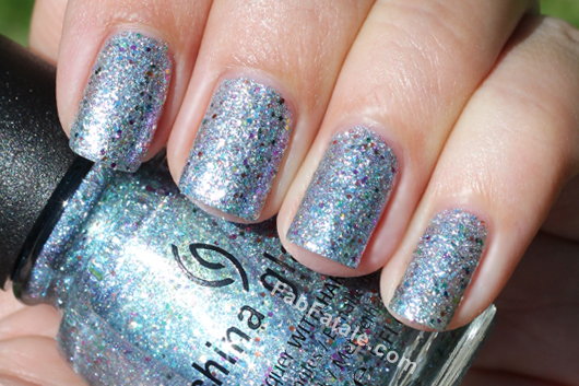 Nail polish swatch / manicure of shade China Glaze Liquid Crystal