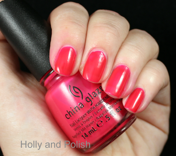 Nail polish swatch / manicure of shade China Glaze Live, Love, Laugh