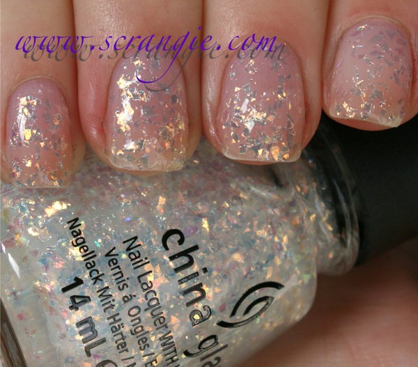 Nail polish swatch / manicure of shade China Glaze Luxe and Lush