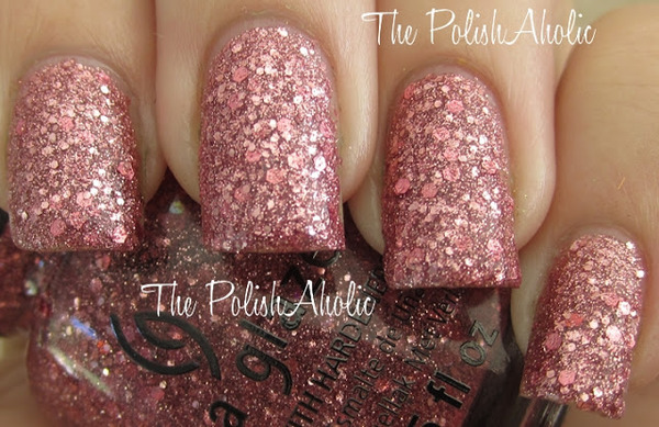 Nail polish swatch / manicure of shade China Glaze Material Girl