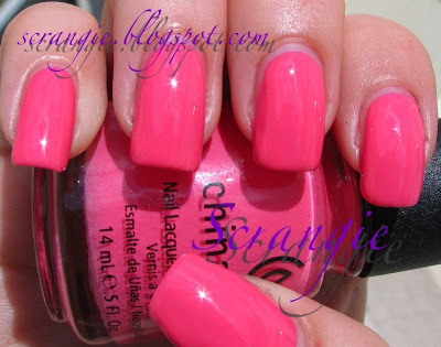 Nail polish swatch / manicure of shade China Glaze Mom's Chiffon