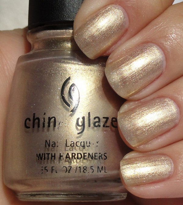 Nail polish swatch / manicure of shade China Glaze No Tan Lines