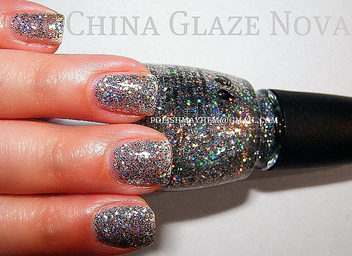Nail polish swatch / manicure of shade China Glaze Nova