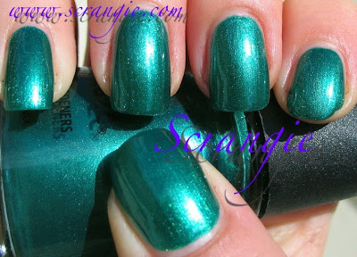 Nail polish swatch / manicure of shade China Glaze Outta Bounds