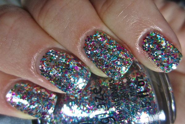 Nail polish swatch / manicure of shade China Glaze Pizzazz