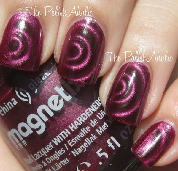 Nail polish swatch / manicure of shade China Glaze Positively in Love