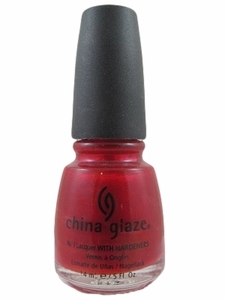 Nail polish swatch / manicure of shade China Glaze Power of Red