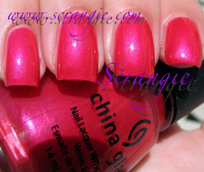 Nail polish swatch / manicure of shade China Glaze Primavera