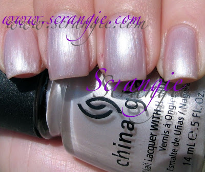 Nail polish swatch / manicure of shade China Glaze Princess Grace